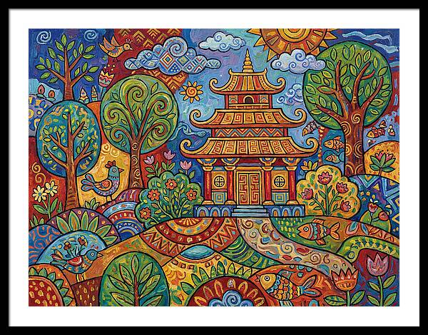 Tranquil Moments At The Temple
