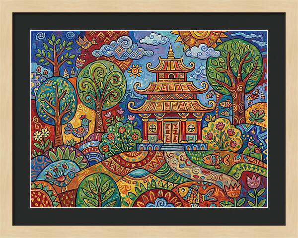 Tranquil Moments At The Temple