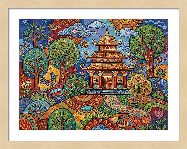 Tranquil Moments At The Temple