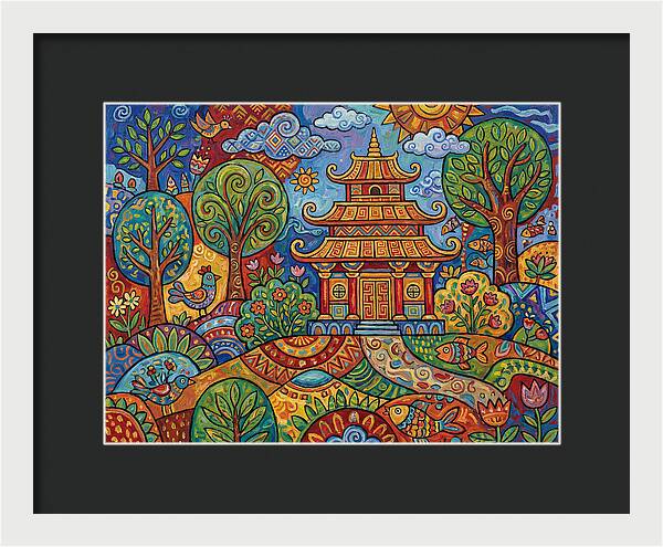 Tranquil Moments At The Temple