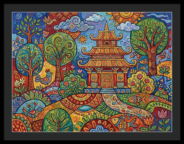 Tranquil Moments At The Temple