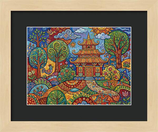 Tranquil Moments At The Temple