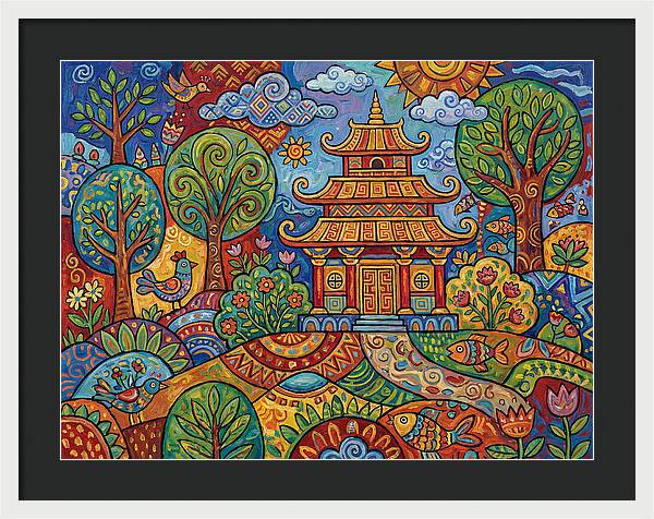 Tranquil Moments At The Temple