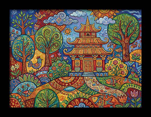 Tranquil Moments At The Temple