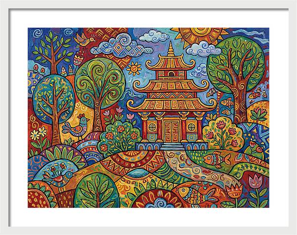 Tranquil Moments At The Temple
