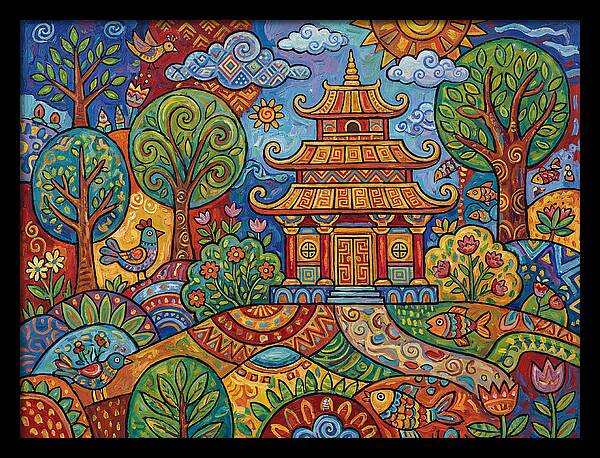 Tranquil Moments At The Temple