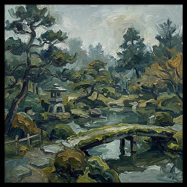 Tranquil Moments In A Japanese Garden 4620