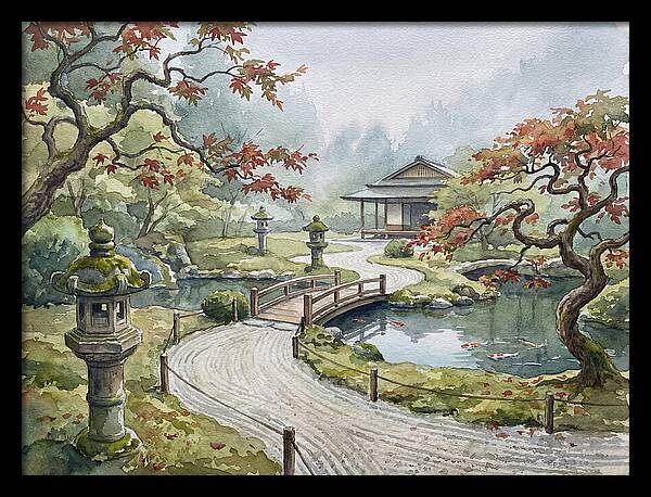 Tranquil Moments In A Japanese Garden 4627