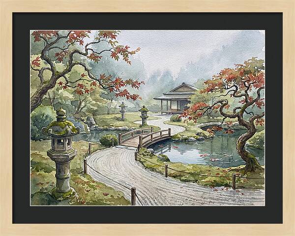 Tranquil Moments In A Japanese Garden 4627
