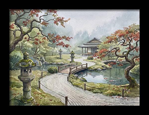 Tranquil Moments In A Japanese Garden 4627