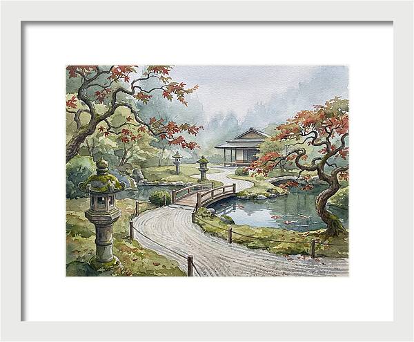 Tranquil Moments In A Japanese Garden 4627