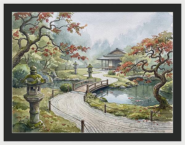Tranquil Moments In A Japanese Garden 4627