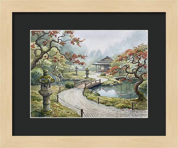 Tranquil Moments In A Japanese Garden 4627