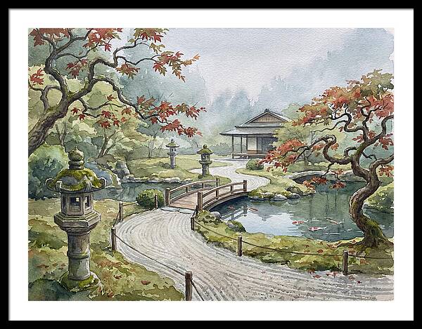 Tranquil Moments In A Japanese Garden 4627