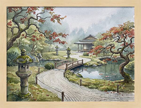 Tranquil Moments In A Japanese Garden 4627