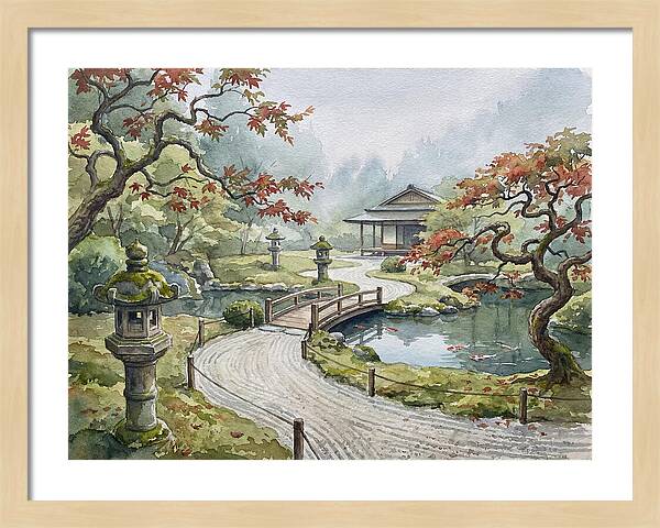 Tranquil Moments In A Japanese Garden 4627