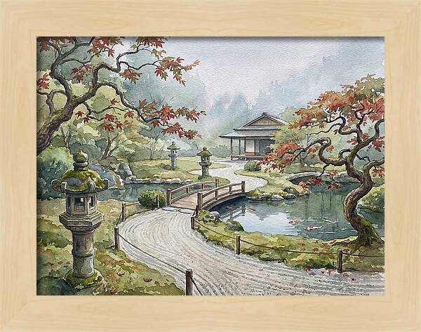 Tranquil Moments In A Japanese Garden 4627
