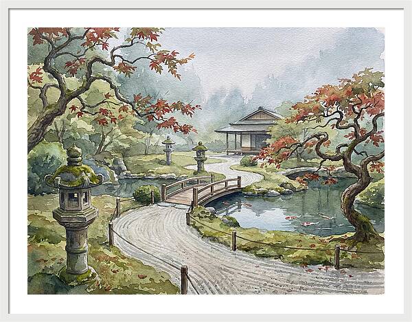 Tranquil Moments In A Japanese Garden 4627
