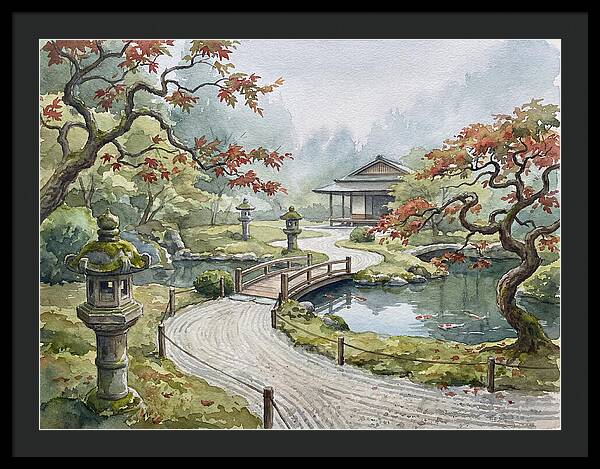 Tranquil Moments In A Japanese Garden 4627