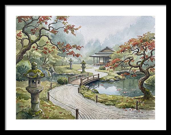 Tranquil Moments In A Japanese Garden 4627