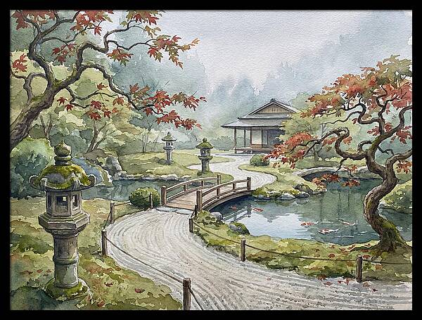 Tranquil Moments In A Japanese Garden 4627
