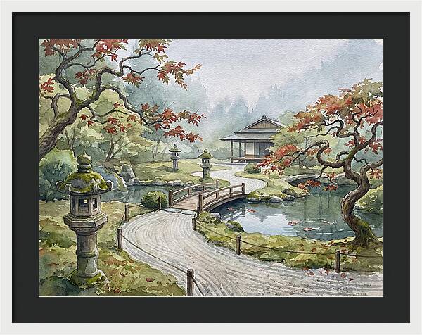 Tranquil Moments In A Japanese Garden 4627