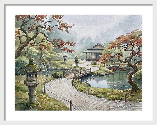Tranquil Moments In A Japanese Garden 4627