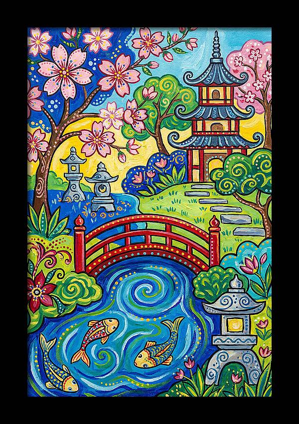 Tranquil Moments In A Japanese Garden