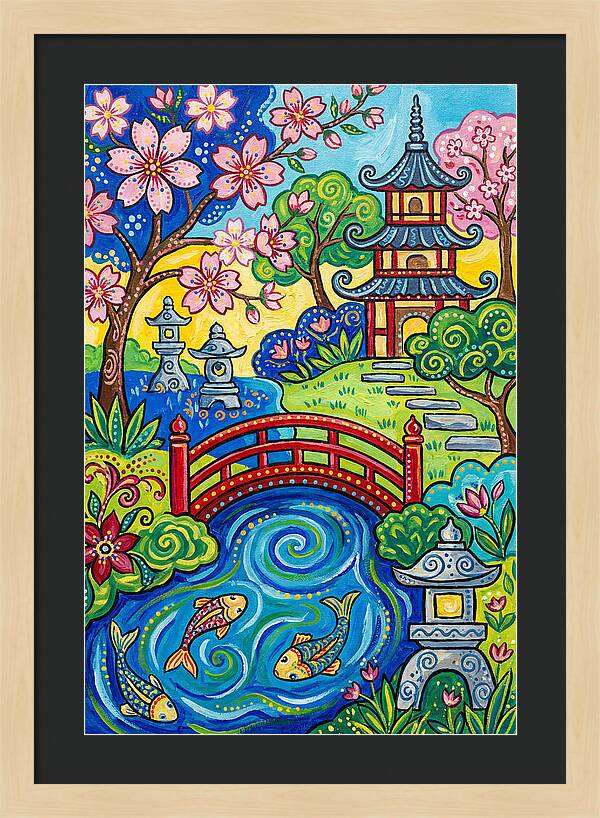 Tranquil Moments In A Japanese Garden