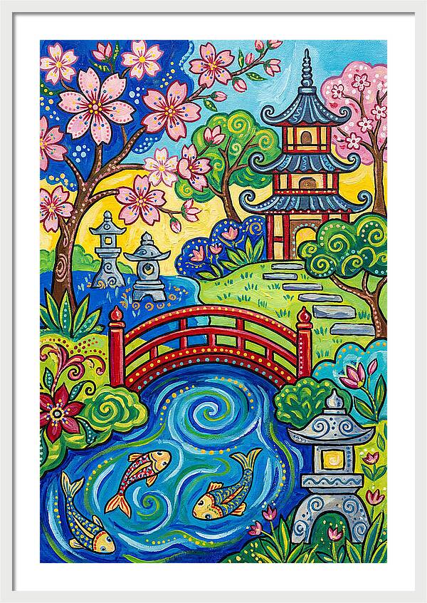 Tranquil Moments In A Japanese Garden