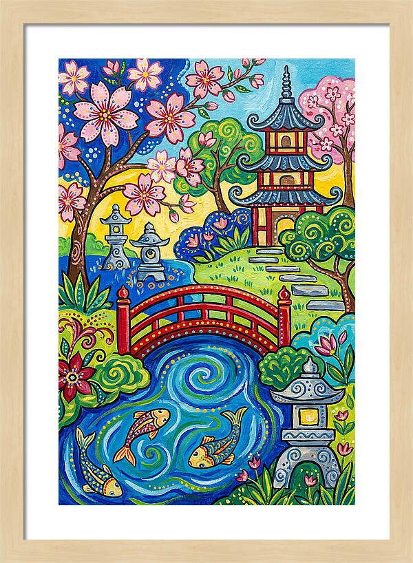 Tranquil Moments In A Japanese Garden