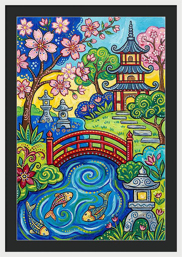 Tranquil Moments In A Japanese Garden