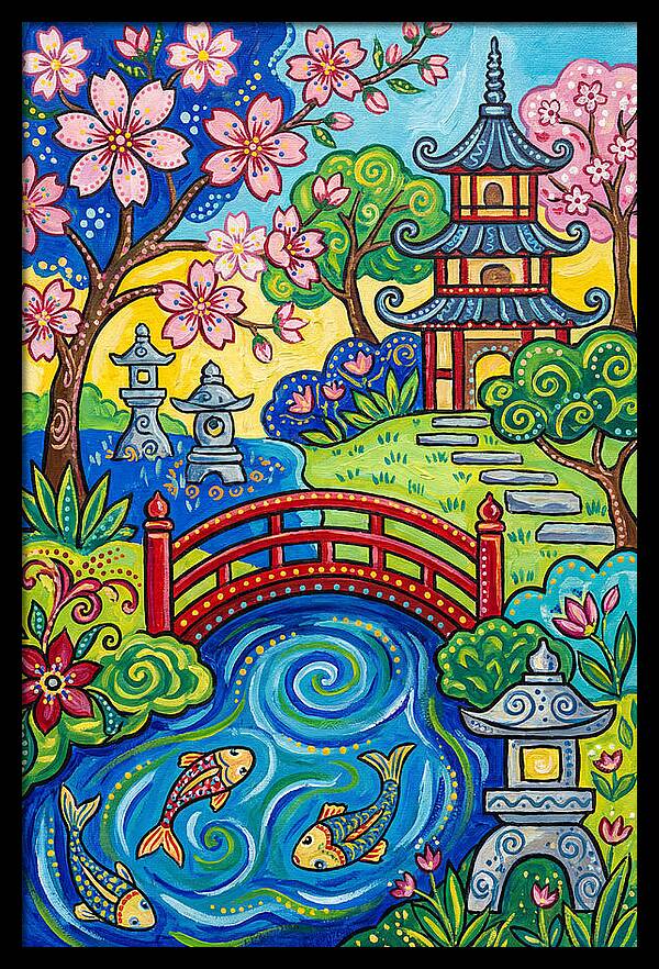 Tranquil Moments In A Japanese Garden