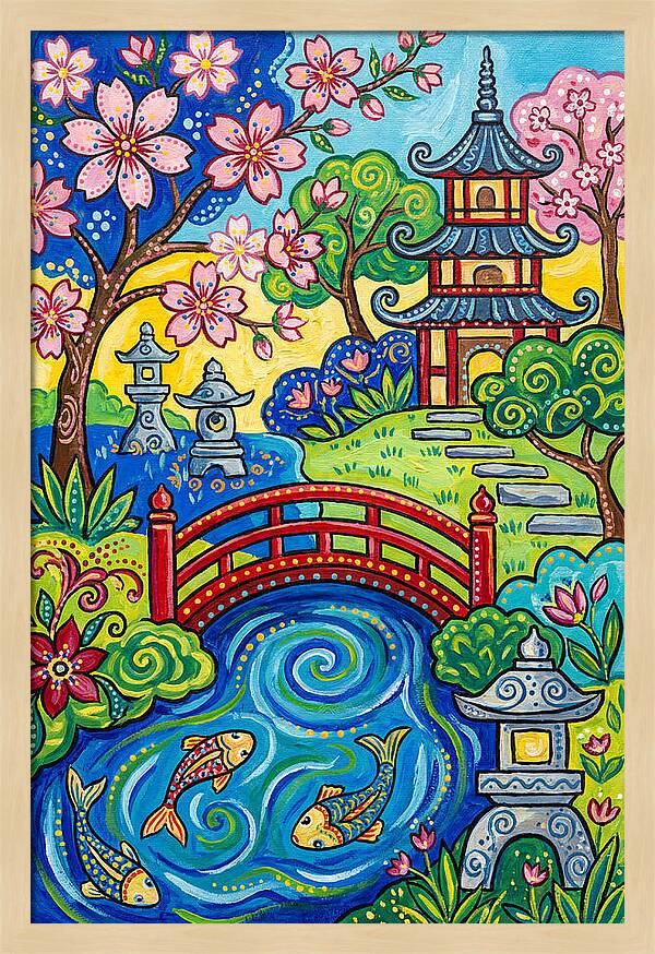 Tranquil Moments In A Japanese Garden