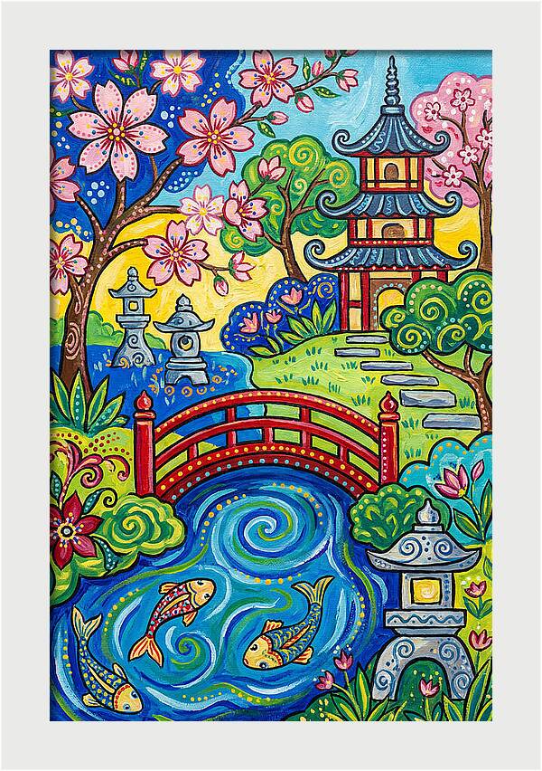 Tranquil Moments In A Japanese Garden