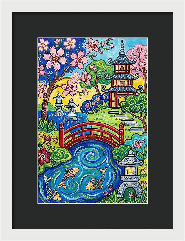 Tranquil Moments In A Japanese Garden