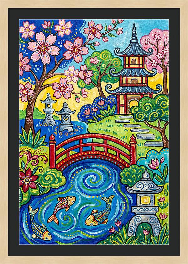 Tranquil Moments In A Japanese Garden