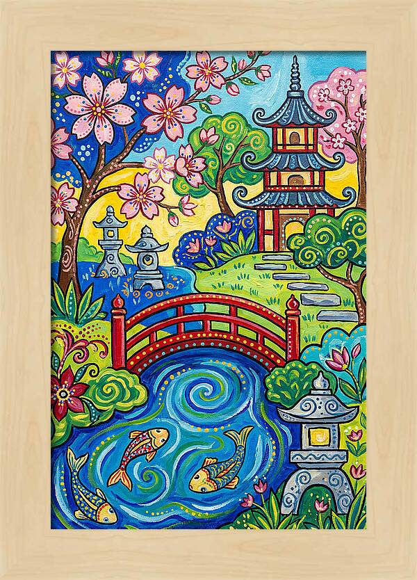 Tranquil Moments In A Japanese Garden
