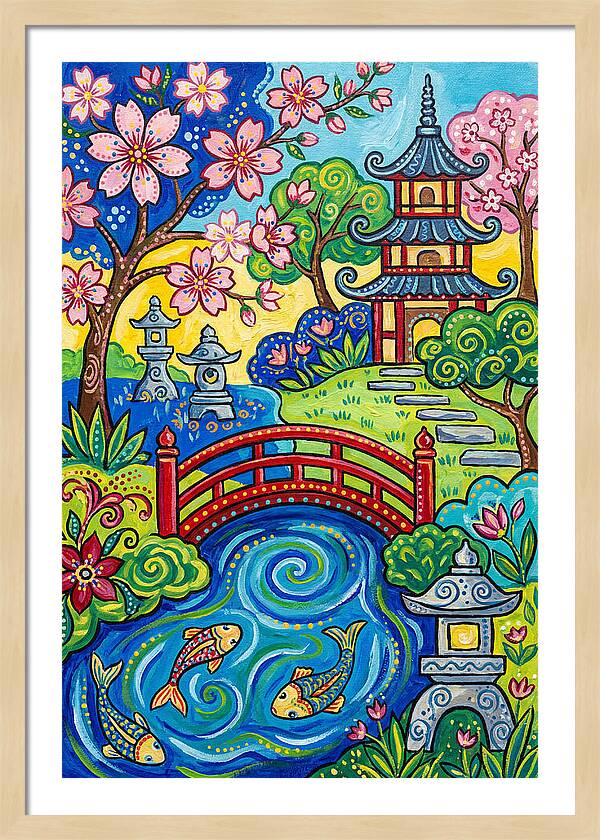 Tranquil Moments In A Japanese Garden