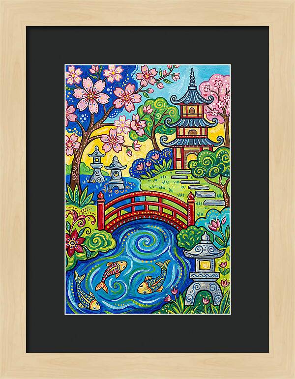 Tranquil Moments In A Japanese Garden
