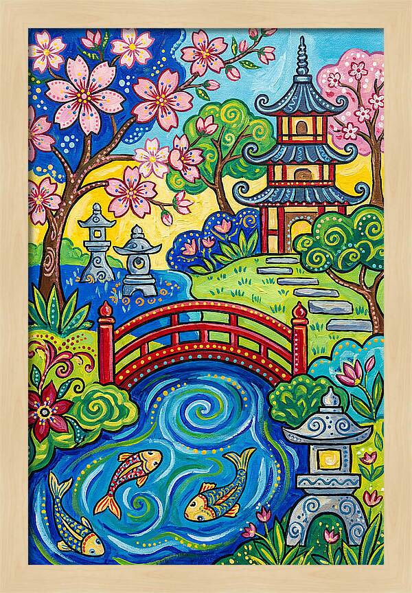 Tranquil Moments In A Japanese Garden