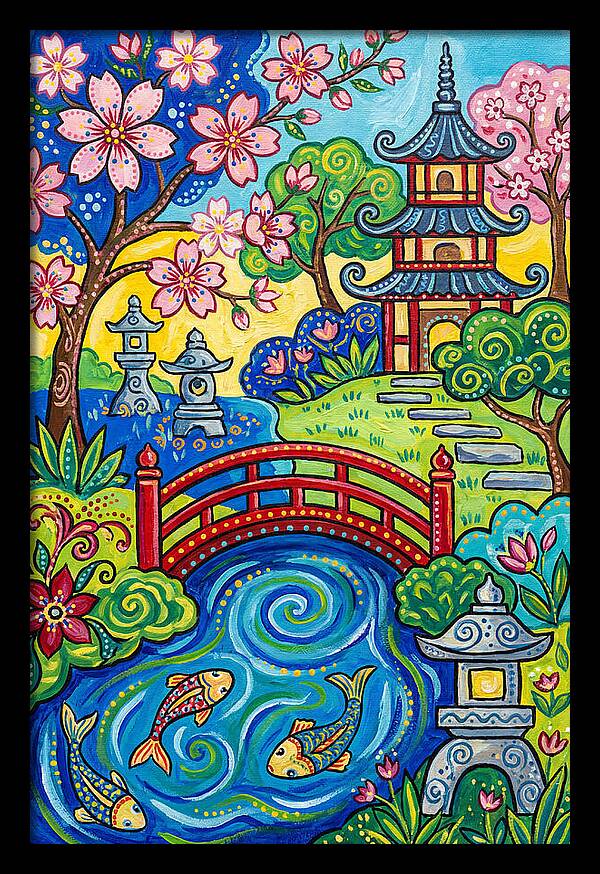Tranquil Moments In A Japanese Garden