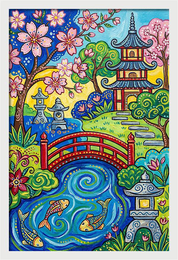 Tranquil Moments In A Japanese Garden