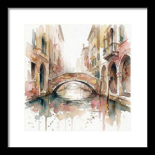 Tranquil Moments On The Venetian Bridge