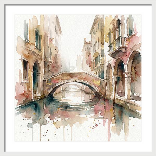Tranquil Moments On The Venetian Bridge