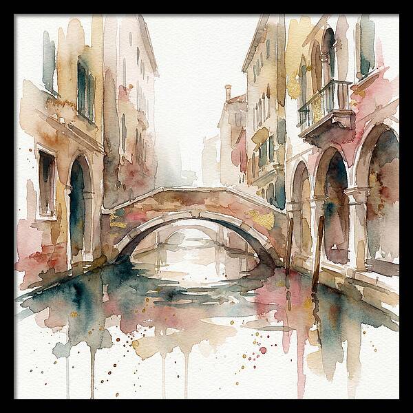 Tranquil Moments On The Venetian Bridge