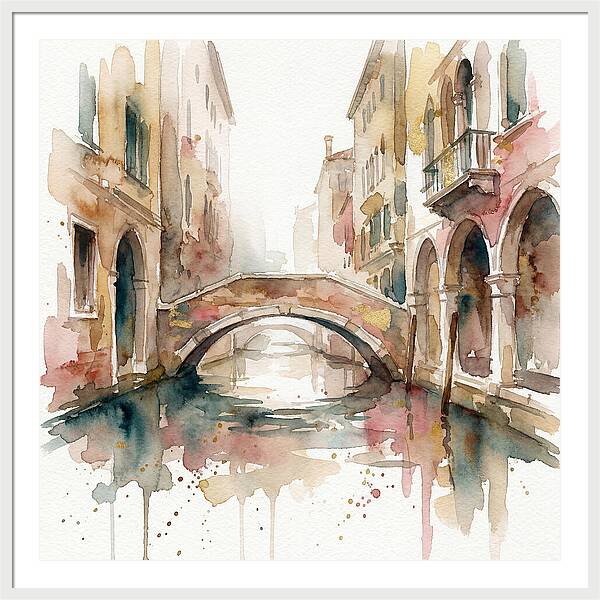 Tranquil Moments On The Venetian Bridge