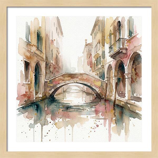 Tranquil Moments On The Venetian Bridge