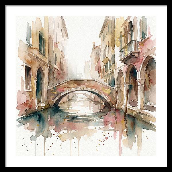 Tranquil Moments On The Venetian Bridge
