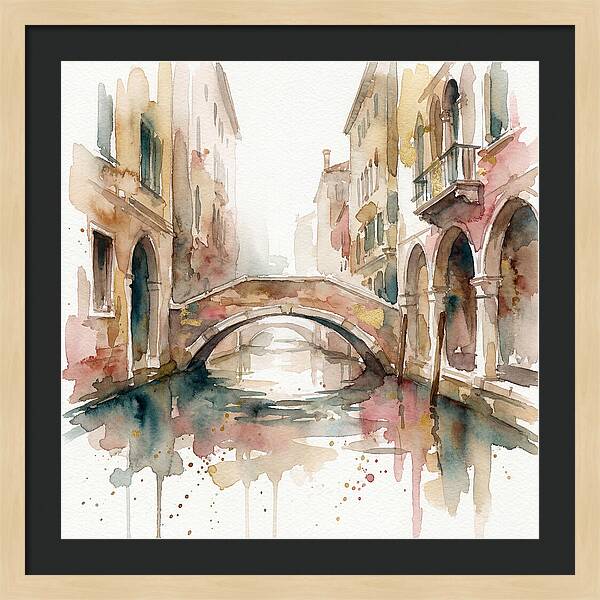 Tranquil Moments On The Venetian Bridge